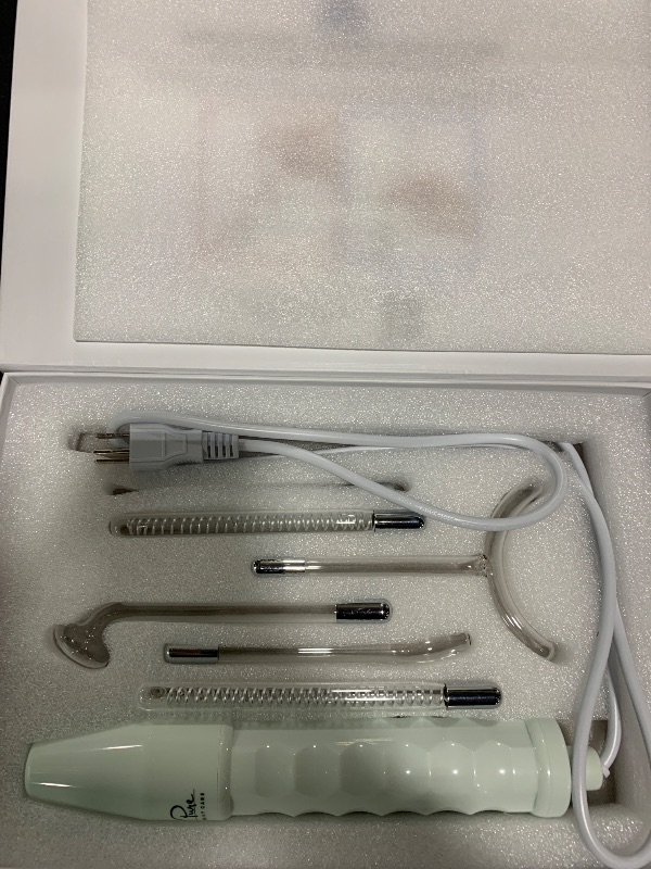 Photo 1 of NuDerma Clinical Skin Therapy Wand - Portable Skin Therapy Machine w 6 Fusion Neon + Argon Wands – Anti Aging - Clarifying - Skin Tightening & Radiance - Wrinkle Reducing