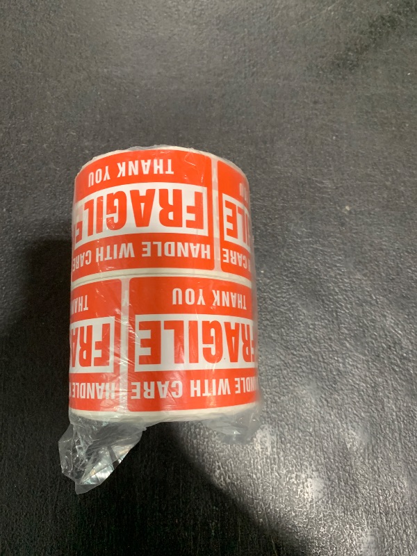 Photo 1 of 3 x 2 Inch Handle with Care Fragile Stickers for Shipping Moving Glass 1000 Permanent Adhesive Fragile Labels-2 Rolls
