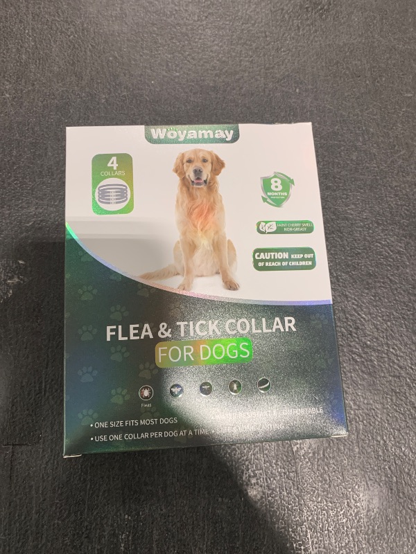 Photo 1 of 4 Pack Flea Collar for Dogs, Dog Flea and Tick Treatment, 8 Months Protection Flea and Tick Collar for Dogs, Waterproof Dog Flea Collar, Adjustable Collar Flea and Tick Prevention for Dogs,Black