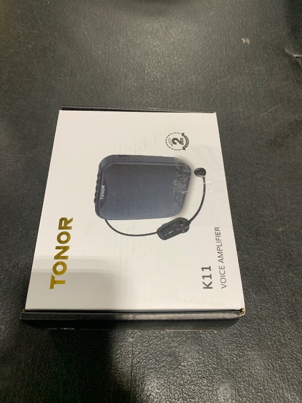 Photo 1 of TONOR Voice Amplifier for Teachers, 15W Bluetooth Voice Amplifier with Wireless Headset Mic, Portable Megaphone Speaker Rechargeable PA System for Teaching, Training, Speaking, Fitness Instructors K11