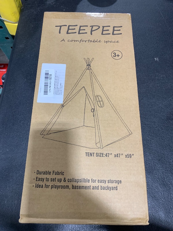 Photo 1 of Kids Teepee Tent for Kids, Kid Play Tents for Girls & Boys, Gifts Playhouse for Indoor Outdoor Games, Toddler Toys House for Baby (Tee Pee for Child)