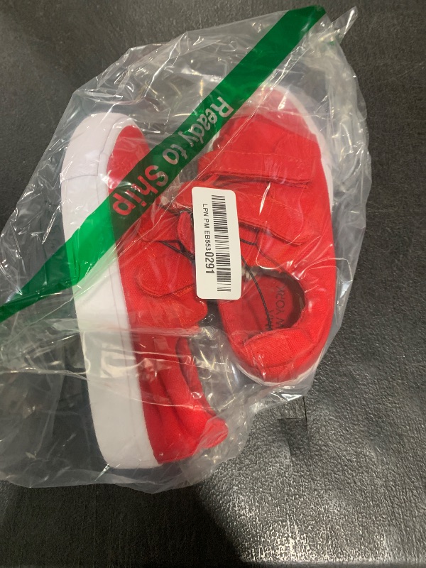 Photo 1 of Red Toddler Sneakers Canvas Toddler Shoes for Girls & Boys Toddlers Casual Kid Sneaker White, Size 13, Little Kid