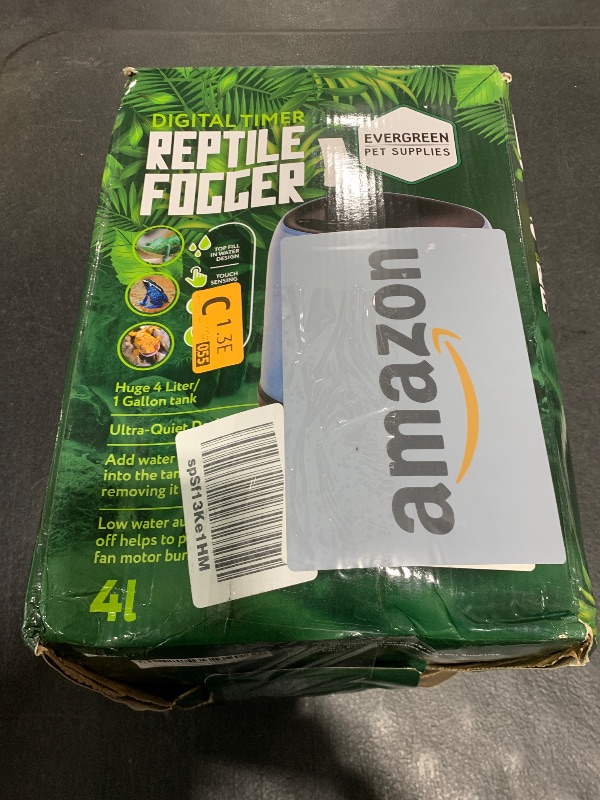Photo 1 of Evergreen Pet Supplies Reptile Humidifier/Fogger - 4L Tank - NEW Digital Timer - Add Water From Top! For Reptiles/Amphibians/Herps - Compatible with All Terrariums and Enclosures