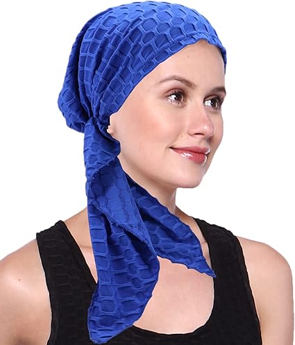 Photo 1 of Chemo Cancer Head Scarf Hat Cap Tie Dye Pre-Tied Hair Cover Headscarf Wrap Turban Headwear