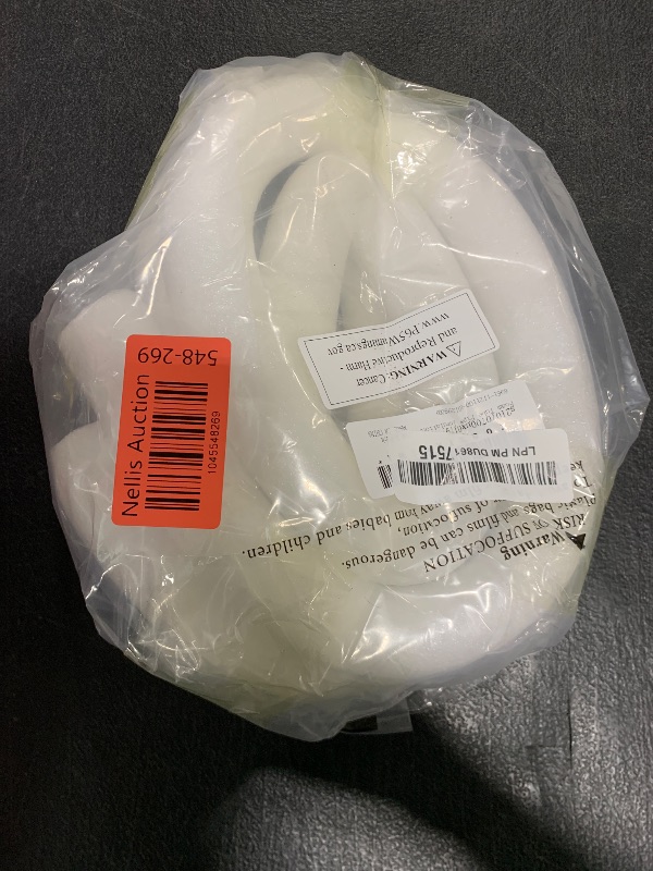 Photo 1 of uxcell Small Size Foam Tube Pipe Insulation Freeze Protection Cover 1m/3.28 ft Length, ID 1cm/0.39inch, OD 3cm/1.18inch Pipe Insulation Kits White 2 Pack
