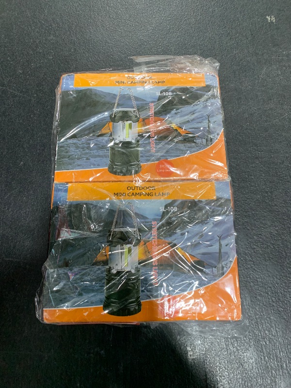 Photo 1 of Lantern Collapsible Camping Light, Battery Operated Lanterns LED Super Bright for Power Outages Indoor Emergency Outdoor Camping Hiking Kit (COB-4)