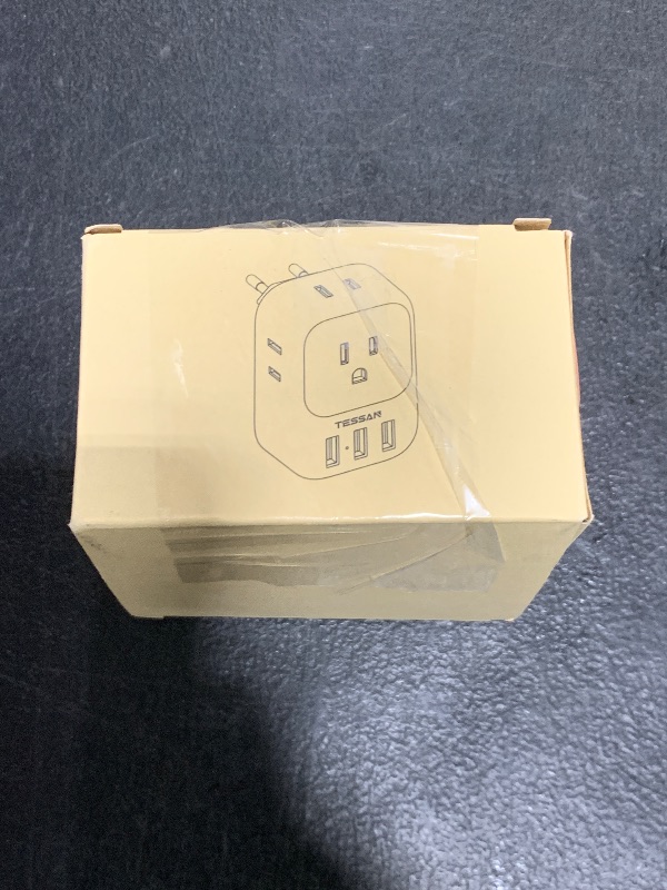 Photo 1 of TESSAN European Travel Plug Adapter 2 Pack, US to Europe Power Adapter with 4 Outlets and 3 USB, International Euro Charger Adaptor Type C for USA to EU Spain France Iceland Italy Germany Greece