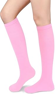 Photo 1 of Knee High Socks for Women Knee Socks Tube Socks Womens Athletic Socks Cotton Tall Socks Long Socks Knee High Stockings