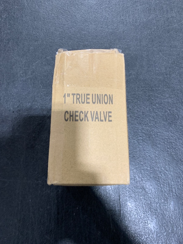Photo 1 of PVC Spring Ture Union Check Valve, 1in Slip Swing Utility Water One Way Check Valve, Sch80 Socket Pool Ball Check Valve for Backflow Prevention