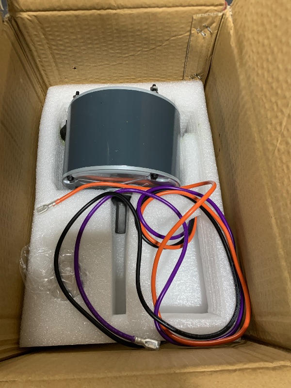Photo 1 of FuseRish 31L1901 1/6 HP Condenser Fan Motor, 1075RPM 208-230V Compatible with Interlink 68J9701, for Lenno-x 68J97, Compatible with Emerson K55HXDFM-6844