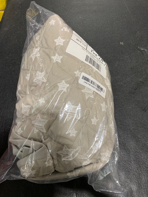 Photo 1 of Waterproof Dog Bed Covers Replacement Washable Pet Hair Easy to Remove, Noiseless Quilted Puppy Pet Bed Cover Lovely Grey Star Print 29x41 Inches, for Dog/Cat, Cover Only