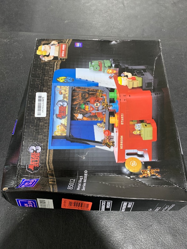 Photo 1 of PANTASY Metal Slug Arcade Game Kit - Retro 1980s Cabinet Arcade Machine Set for Adults and Teens, Creative Metal Slug 3 Building Blocks Set with Joystick & Interactive Features