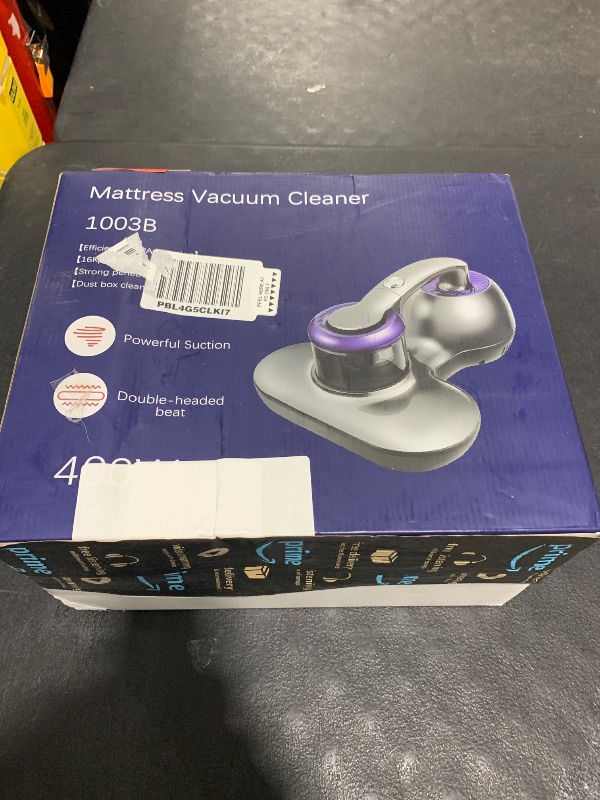 Photo 1 of Mattress Vacuum Cleaner, Handheld UV Bed Vacuum Cleaner 16KPa & 12800 Vibrations Per/Min Upgraded Effectively Clean Up Bed, Pillows, Cloth Sofas, Carpets and Ther Fabric Surfaces