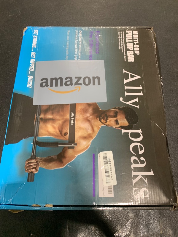 Photo 1 of ALLY PEAKS Pull Up Bar Thickened Steel Pipe Super Heavy Duty Steel Frame Upper Workout Bar| Multi-Grip Strength for Doorway | Indoor Chin-Up Bar Fitness Trainer for Home Gym Portable (silver2)