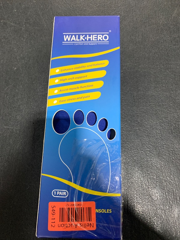 Photo 1 of Plantar Fasciitis Feet Insoles Arch Supports Orthotics Inserts Relieve Flat Feet, High Arch (Mens 11-11 1/2 | Womens 13-13 1/2)