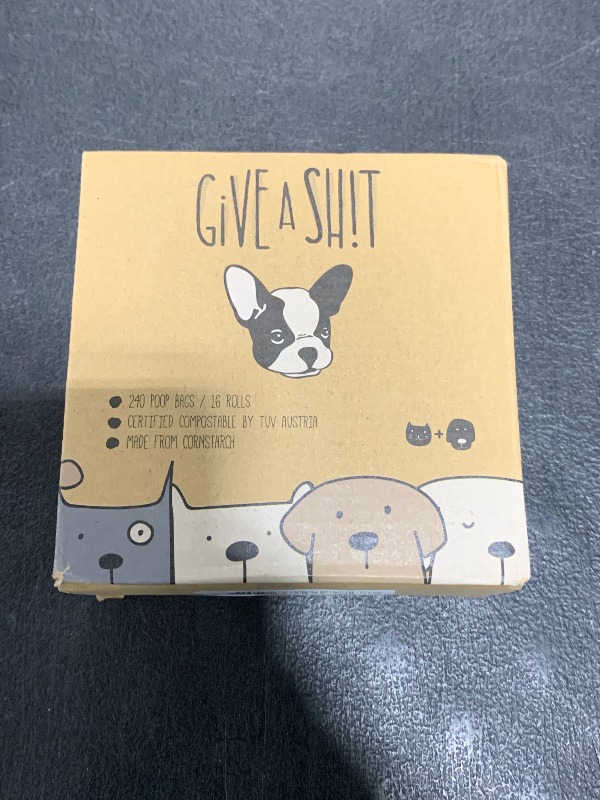 Photo 1 of 100% Certified Home Compostable Dog Poop Bags - 10% to Charity - ASTM D6400 & EN 13432 Compliant - 240 x Plant Based Compostable Poop Bags (16 Rolls)