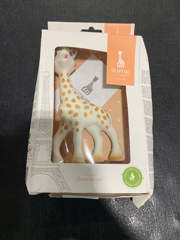 Photo 1 of Sophie la girafe | Handcrafted for 60 Years in France | 100% Natural Rubber | Designed for Teething Babies | Awaken All 5 Senses | Easy to Clean | Pack of 1
