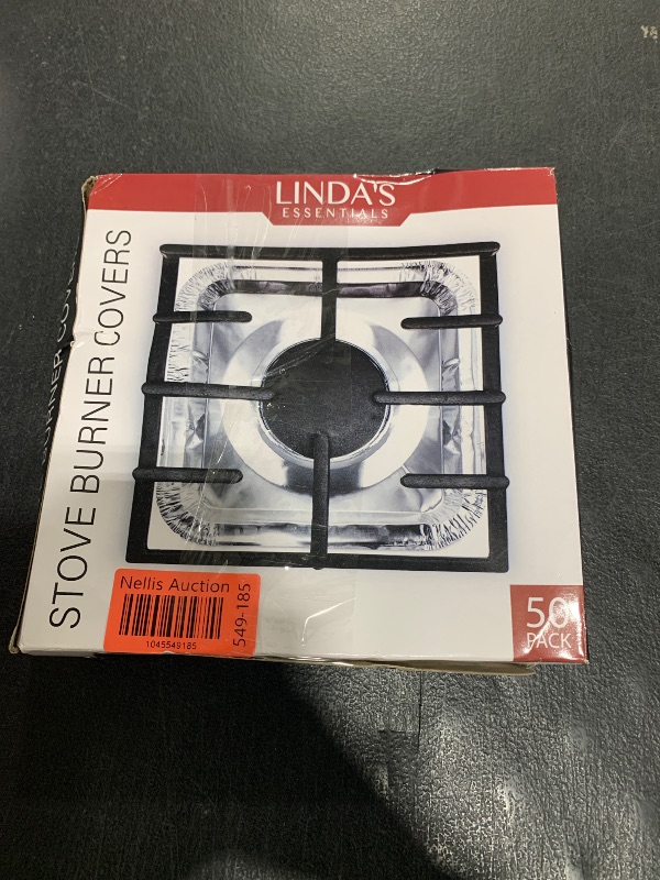 Photo 1 of Gas Stove Burner Liners (50 Pack) - Disposable Aluminium Foil Covers, 8.5” Heat-Resistant Protector, Fits Gas or Electric Ranges, Thick Foil for Mess-Free Cooking, Perfect Stove Cover for Kitchen