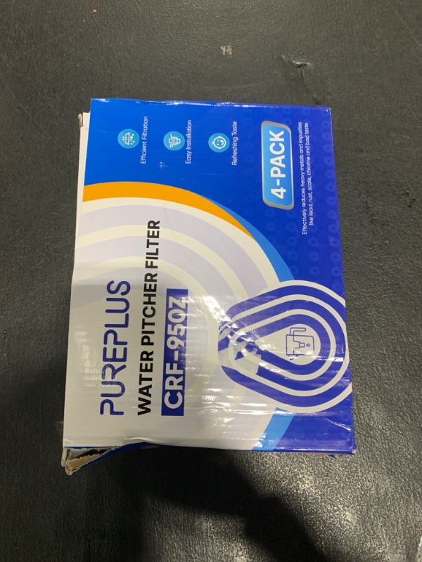Photo 1 of PUREPLUS CRF950Z Pitcher Water Filter Replacement for Pur PPF900Z, PPF951K, PPT700W, CR-1100C, DS-1800Z, CR-6000C, PPT711W, PPT711, PPT710W, PPT111W, PPT111R and All PUR Pitchers and Dispensers, 4PACK