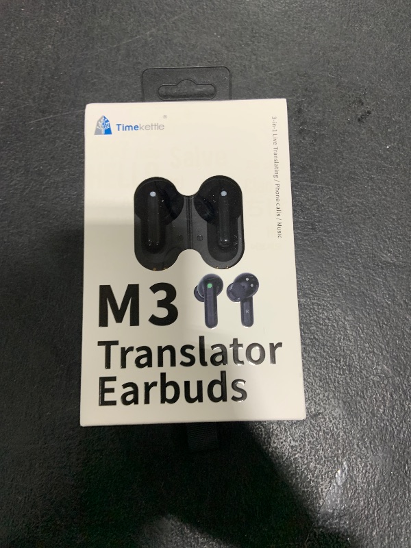 Photo 1 of Timekettle M3 Language Translator Earbuds, Two-Way Translator Device with APP for 40 Languages and 13 Offline Translation Packs, Fast Reaction with Revolutionary Al Semantic Tech, Offline Version