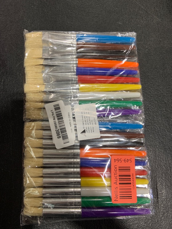 Photo 1 of 20 Pcs Paint Brushes for Kids, Round and Flat Kids Paint Brushes, Easy Hold and Clean Toddler Paint Brushes, Bristle Craft Paint Brushes for Acrylic Oil Watercolor Washable Paint