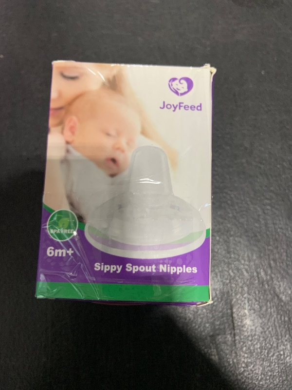 Photo 1 of Sippy Nipple for Dr. Brown's Wide-Neck Baby Bottles and Sippy Spout Bottles,Variable Flow, Silicone Conversion Nipples,6+ Months,4 Count