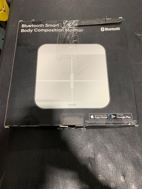 Photo 1 of Wyze Smart Scale X - FSA/HSA Eligible - Digital Bathroom Scale for Body Weight, BMI, Body Fat, Muscle Mass, Heart Rate Monitor | ITO Glass & LED Backlight | Batteries Included, 400 lbs (White)