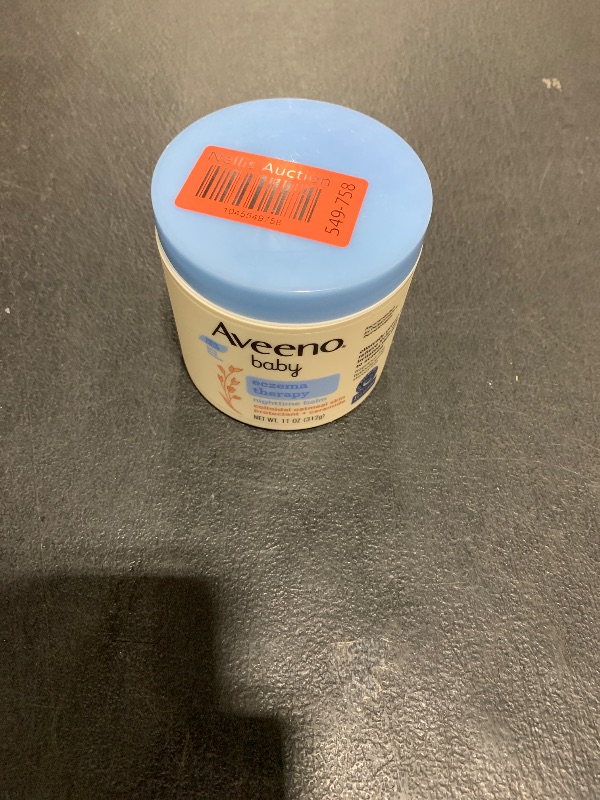 Photo 1 of Aveeno Baby Eczema Therapy Nighttime Moisturizing Body Balm, Soothes & Relieves Dry, Itchy Skin from Eczema, HSA/FSA Eligible, Hypoallergenic, Fragrance- & Steroid-Free, 11 oz