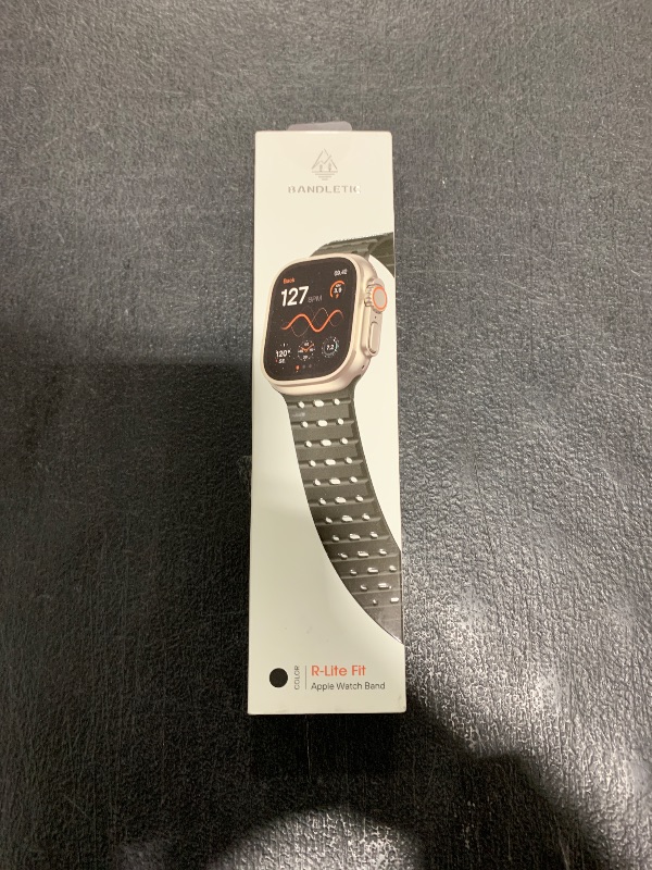 Photo 1 of Bandletic Compatible with Apple Watch Ultra 2/Ultra Band 49mm/46mm/45mm/44mm/42mm(3/2/1) Men Women, Magnetic Silicone Rugged Sport Watchband for iWatch SE2/SE/10/9/8/7/6/5/4