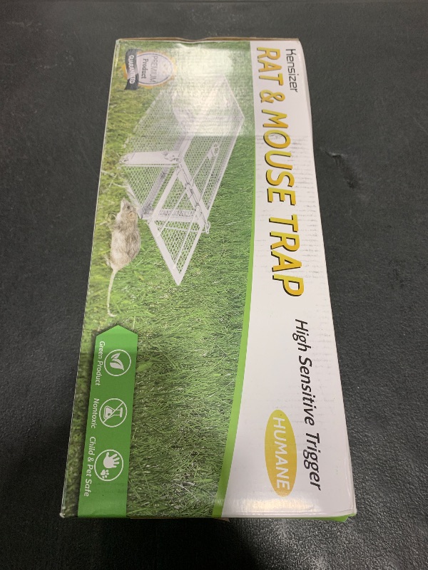 Photo 1 of Kensizer Humane Rat Trap, Chipmunk Rodent Trap That Work for Indoor and Outdoor Small Animal - Mouse Voles Hamsters Live Cage Catch and Release 1-Pack