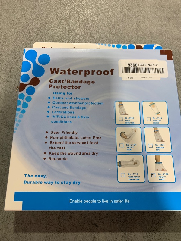 Photo 1 of 100% Waterproof Foot Cast Cover Wound Protector for Shower Bath, Watertight Cast Bag Covers for Broken Surgery Foot, Wound and Burns - Reusable [2025 Upgrade]