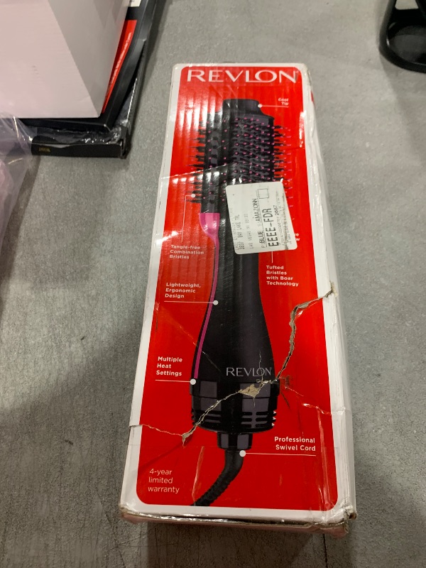 Photo 1 of REVLON One-Step Volumizer Hair Dryer and Styler with Improved Motor – Easy Salon-Style Blowouts – Less Frizz, More Shine, and Reduced Heat Damage, for all Hair Types and Lengths (Black)