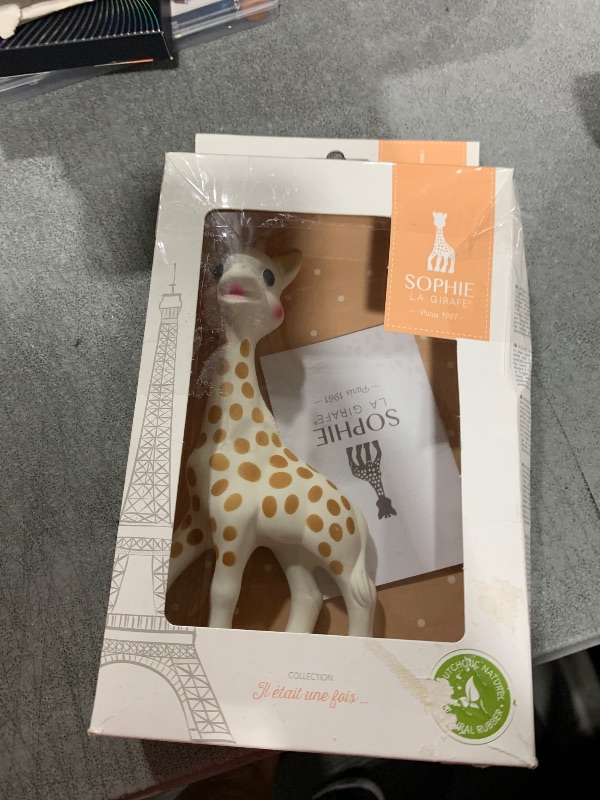 Photo 1 of Sophie la girafe | Handcrafted for 60 Years in France | 100% Natural Rubber | Designed for Teething Babies | Awaken All 5 Senses | Easy to Clean | Pack of 1