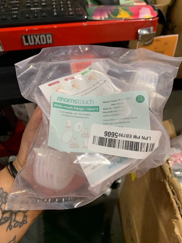 Photo 1 of Momstouch 13mm Flange and Duckbill Valve Compatible with Spectra S1 S2 9 Plus Breastpump Replacement to Spectra Pump Parts, Not Original, Replace Spectra Accessories.