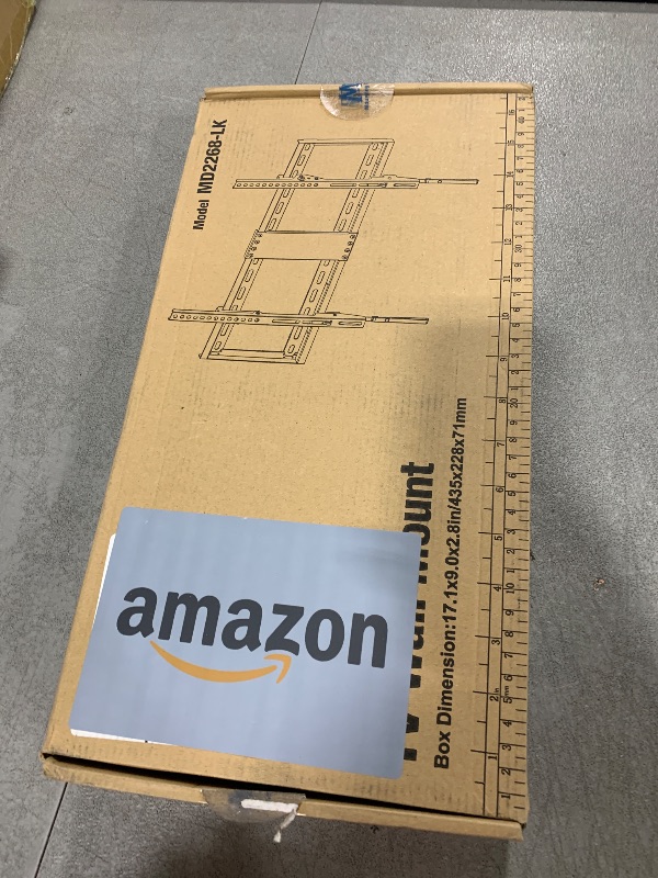 Photo 1 of Mounting Dream UL Listed TV Mount for Most 37-75 Inch TV, Universal Tilt TV Wall Mount Fit 16", 18", 24" Stud with Loading Capacity 132lbs, Max Vesa 600 x 400mm, Low Profile Flat Wall Mount Bracket