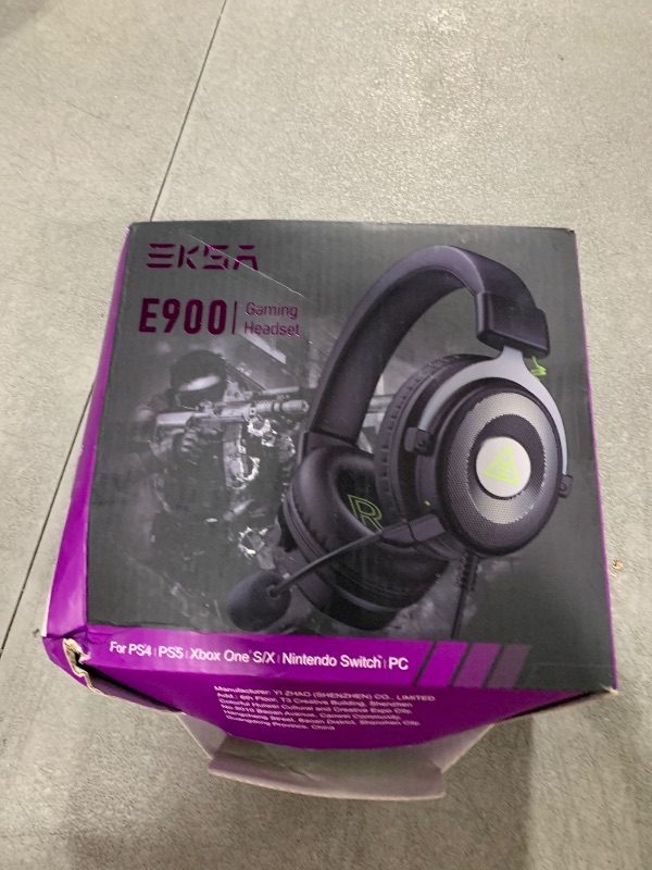 Photo 1 of EKSA E900 Headset with Microphone for PC, PS4,PS5, Xbox - Detachable Noise Canceling Mic, 3D Surround Sound, Wired Headphone for Gaming, Computer, Laptop, 3.5MM Jack