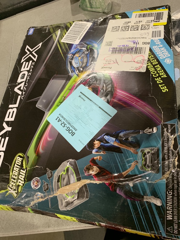 Photo 1 of Beyblade X Xtreme Battle Set with Beystadium Arena Featuring X-Celerator Rail, 2 Right-Spinning Top Toys, 2 Launchers, Toys for Boys and Girls, 8+
