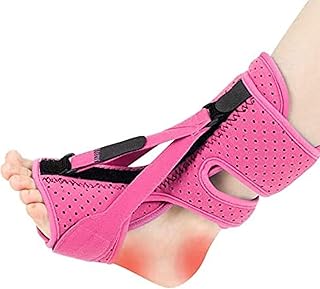 Photo 1 of Plantar Fasciitis Night Splint-Upgrade 3 Adjustable Planter Facetious Relief Brace,Plantar Fasciitis Relief Women Men Straps,Support Relief Foot Drop Achilles Tendonitis Day Night(Pink-1PC)
