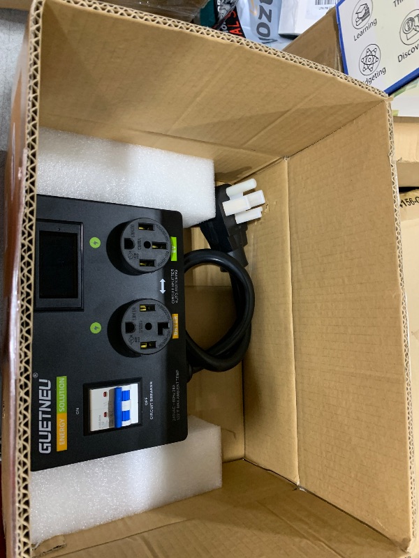Photo 1 of NEMA 14-50R (4 Prong) Dryer Splitter with Breaker - 240V Dryer Splitter for EV, NEMA 14-30 to 14-50 Auto Switch for Dryer & EV,Fast Charge for 2 EVs, Prioritizing Left-Side Power Supply