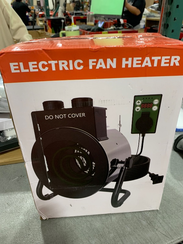 Photo 1 of Buyplus Outdoor Heaters, Portable Space Heater Overheat Protection, Electric Space Heater for Outdoor Indoor Use, Garage, Office, Bedroom