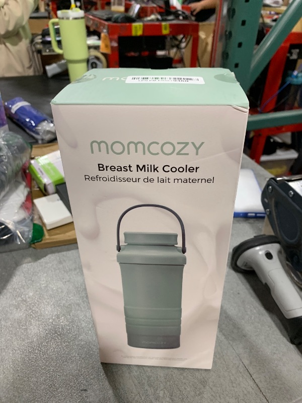 Photo 1 of Momcozy 22oz Portable Breast Milk Cooler for Outdoor, Life Saver with 360° Total Cooling for 24 Hours, Larger Capacity Travel Breastmilk Chiller with 2pcs Baby Bottles for Breastmilk Storage, Green
