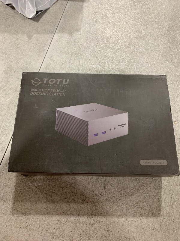 Photo 1 of TOTU USB-C 4K@30Hz Triple Display Docking Station with Charging Support for Macbook Pro & Windows USB 3.1 Gen2 Type C Systems (2 HDMI,DP,7 USB Ports, 60W USB PD), MacOS only Support Mirror Mode