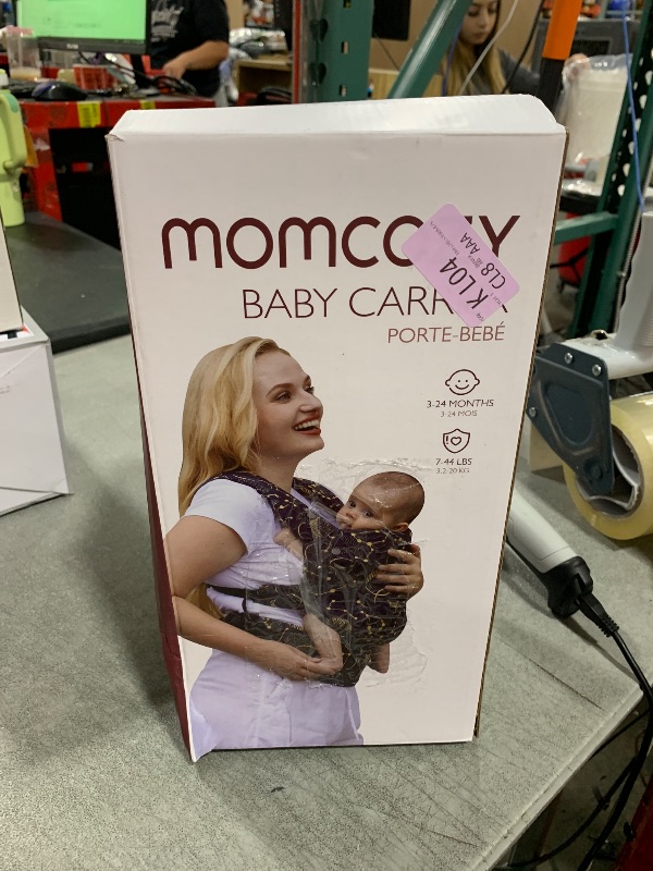 Photo 1 of Momcozy Breathable Mesh Baby Carrier, Ergonomic and Lightweight Infant Carrier for 7-44lbs with Enhanced Lumbar Support, All Day Comfort for Hands-Free Parenting, Air Mesh-Black