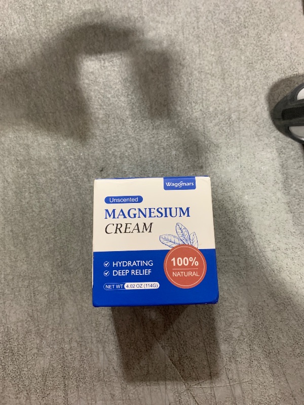 Photo 1 of Wagomars Magnesium Cream for Sleep - Topical Magnesium Lotion for Leg Cramps & Pain, Muscle Relaxation, Calm - Natural Body Butter for Deep Hydration - Safe for Kids (Unscented)