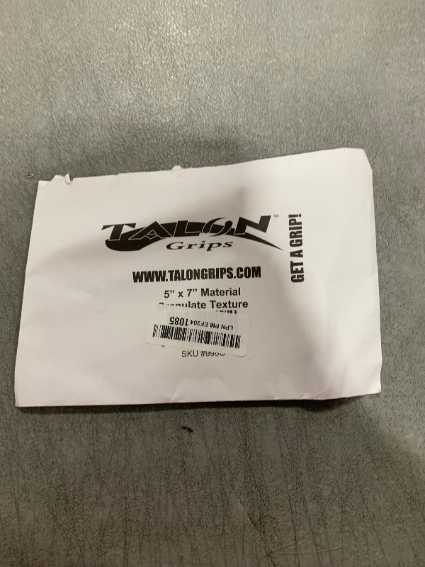 Photo 1 of Talon 998G Grips Sheet (Granulate-Black, 5 x 7-Inch) - Made in The USA