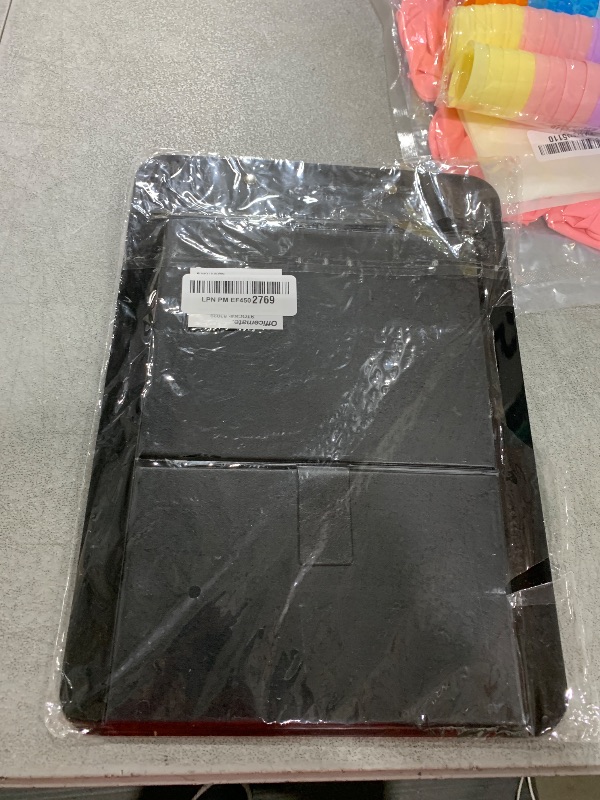 Photo 1 of Officemate Recycled Plastic Free Standing Clipboard with Easel Back, Lightweight Portable Writing Foldable Clip Board for School, Office, Home, Restaurant, Black (83039)