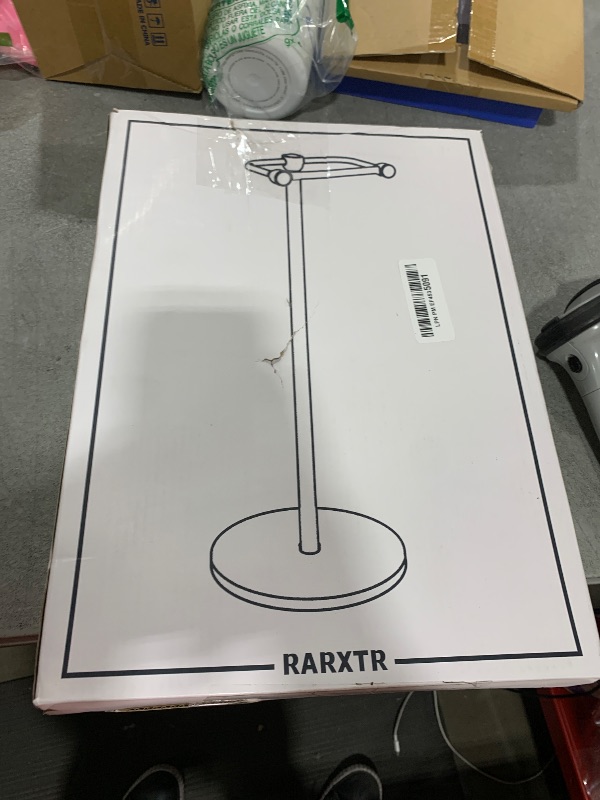 Photo 1 of RARXTR Toilet Paper Holder Stand, Modern Bathroom Free Standing Toilet Paper Roll Holder, Stainless Steel Tissue Rack, Rust-Proof & Heavy Stable Base (Matte Black)