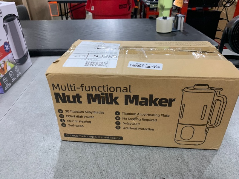 Photo 1 of 44oz Titanium Alloy Homemade Nut Milk Maker Machine Soy Milk Maker Homemade Almond, Oat, Juice, Coconut for Plant-Based Drinks with Self Clean, Boil Water, Delay Start, Keep Warm, 12-Hour Smart Timer