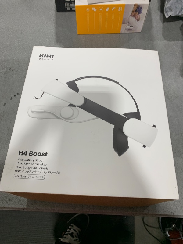 Photo 1 of KIWI design H4 Boost Comfort Battery Head Strap Accessories for Meta/Oculus Quest 3/Quest 3s, Dual Fast Charge The VR Headset and Battery Strap in 2.5h, Halo Head Strap Reduce Facial Pressure