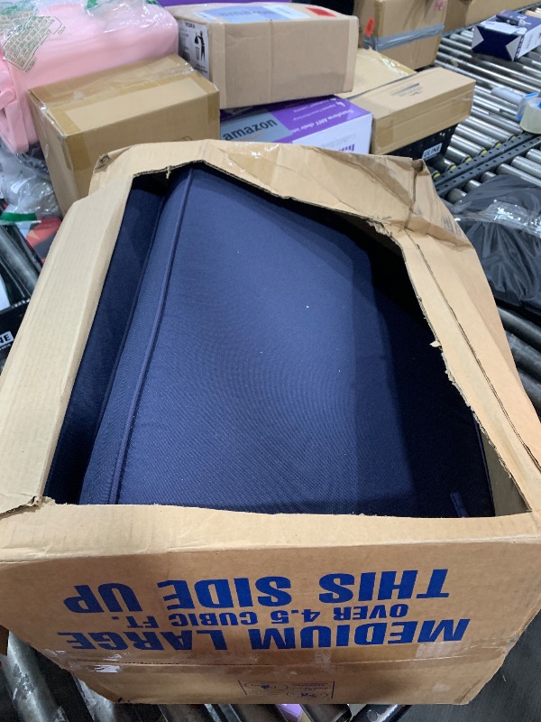 Photo 1 of AAAAAcessories Outdoor Deep Seat Cushions, Foam Pillow, Waterproof, Fade-Resistant Patio Furniture Replacement Cushions, 24" x 24" x 5", Navy Blue